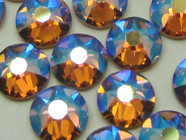 1 Gross 5ss LIGHT COLORADO TOPAZ SHIMMER FLATBACK European Rhinestones